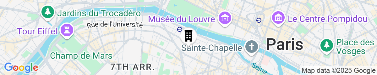 Map for Hotel Montalembert