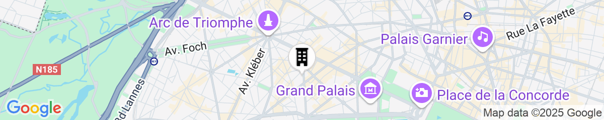 Map for Prince de Galles, a Luxury Collection Hotel, Paris