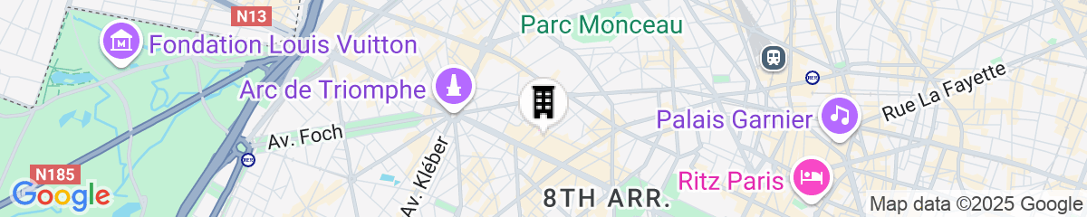 Map for Hotel Lancaster