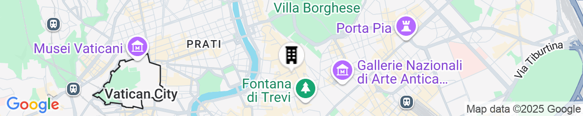 Map for Hotel d'Inghilterra Roma - Starhotels Collezione