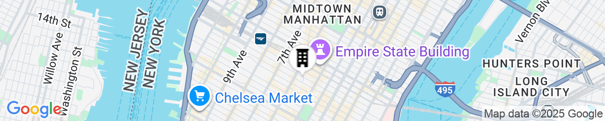 Map for Virgin Hotels New York City