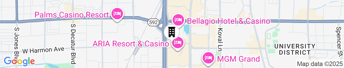 Map for Secret Suites at Vdara