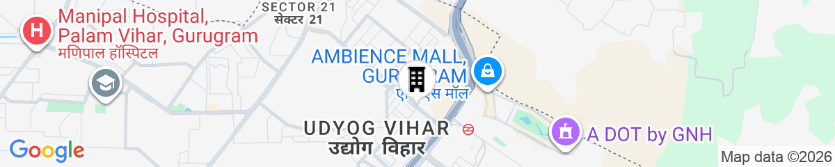Map for The Oberoi Gurgaon