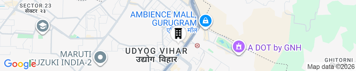 Map for Trident, Gurgaon