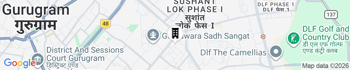 Map for Taj City Centre Gurugram