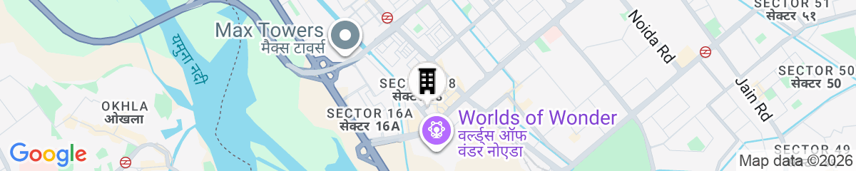 Map for Radisson Blu Hotel Noida