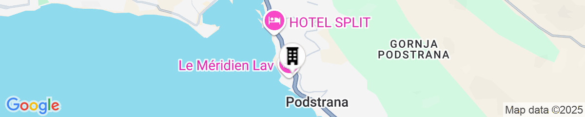 Map for Le Meridien Lav, Split