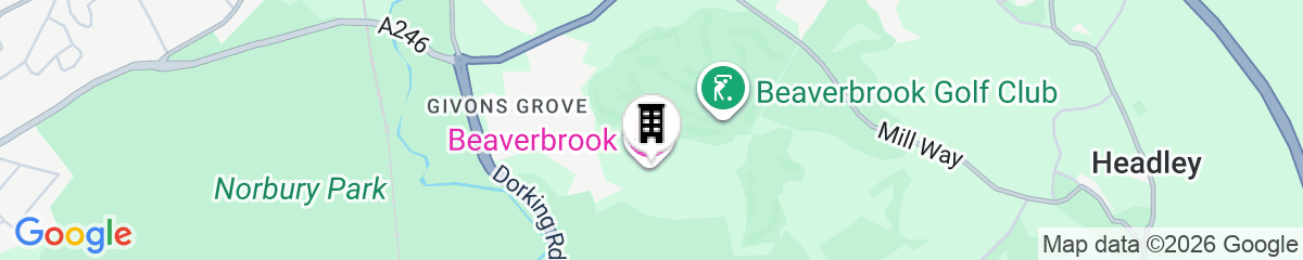Map for Beaverbrook