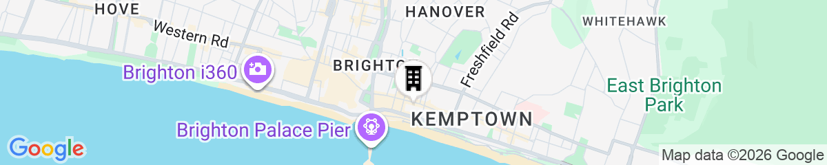 Map for The Charm Brighton Boutique Hotel and Spa