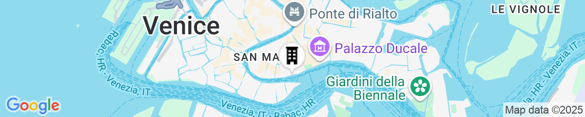 Map for The St. Regis Venice