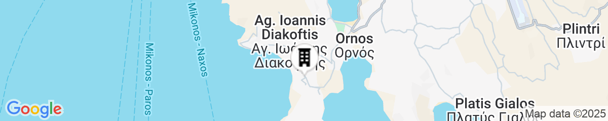 Map for Amazon Mykonos Resort & Spa