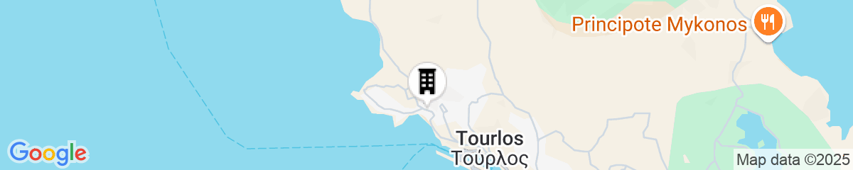 Map for Mykonos Princess Hotel