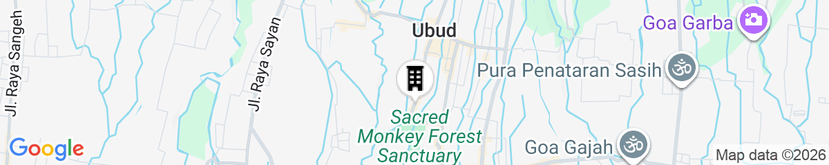 Map for Royal Kamuela Villas & Suites at Monkey Forest, Ubud - For Adults Only