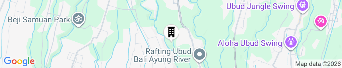 Map for Alila Ubud. Bali