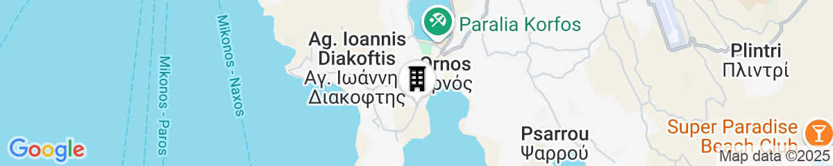 Map for Kivotos Mykonos - Preferred Hotels & Resorts