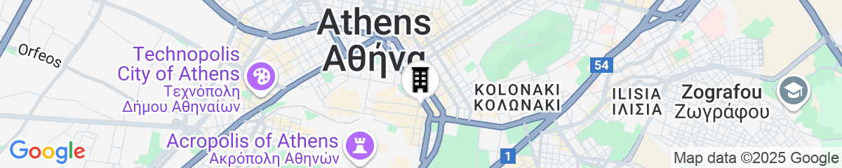 Map for xenodocheio Milos