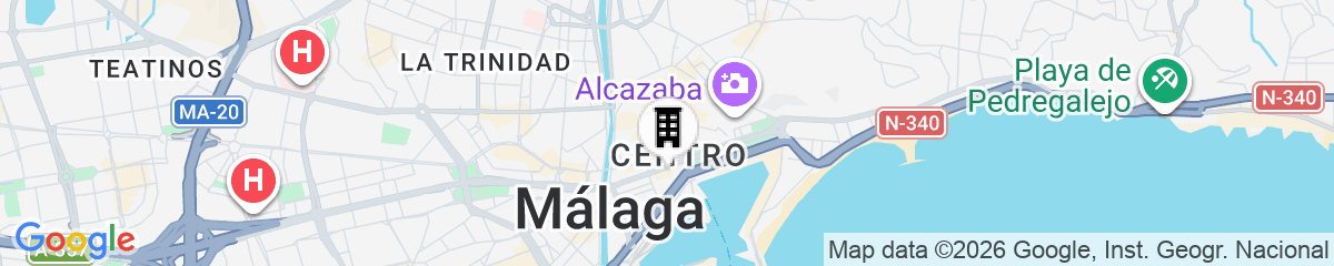 Map for Only YOU Hotel Malaga