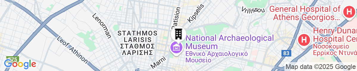Map for Radisson Blu Park Hotel, Athens