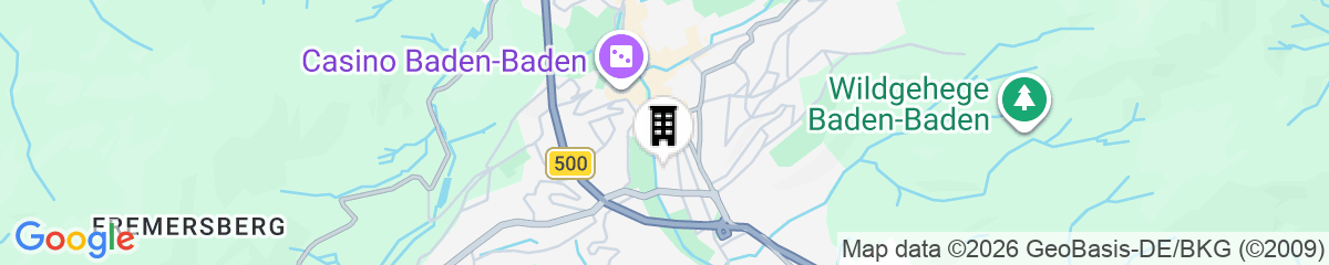 Map for Brenners Park - Hotel & Spa, Oetker Hotels