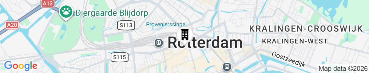 Map for Hilton Rotterdam