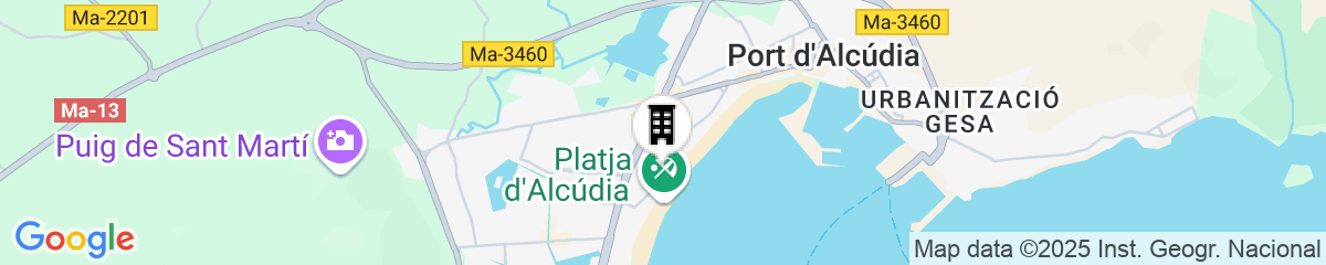 Map for Sofia Alcudia Beach Hotel