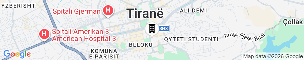 Map for Rogner Hotel Tirana