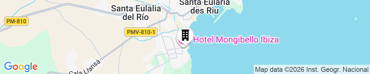 Map for Hotel Mongibello Ibiza