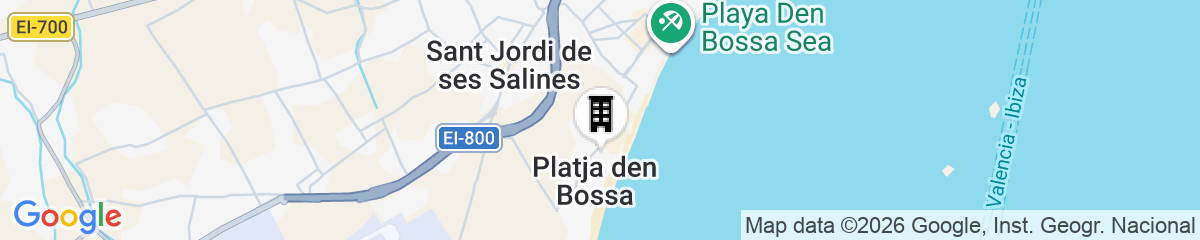 Map for Ushuaïa Ibiza Beach Hotel - Adults Only - Club Entrance Included