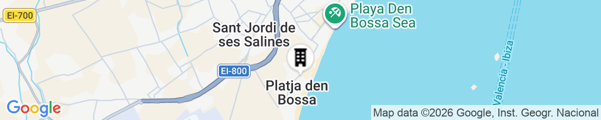 Map for The Unexpected Ibiza Hotel - Ushuaïa Club entrance included