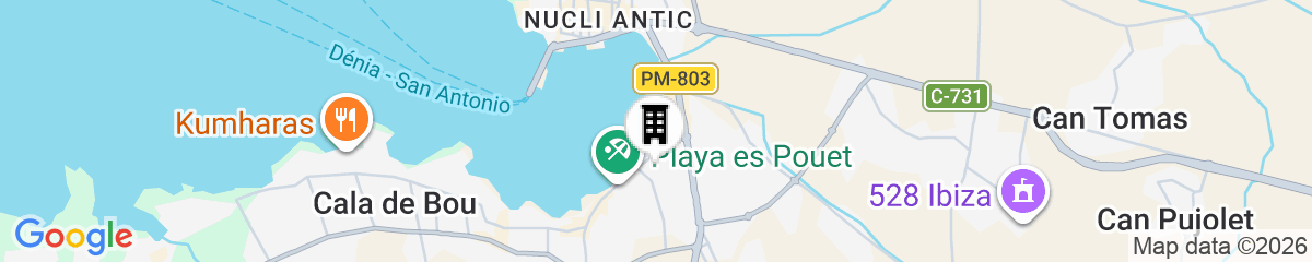 Map for Bonito Ibiza by NCalma Hotels