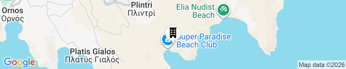 Map for Mykonos Flow - Super Paradise, Adults Only by Mr and Mrs White