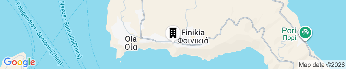 Map for Katikies Santorini – Gea House – The Leading Hotels of the World
