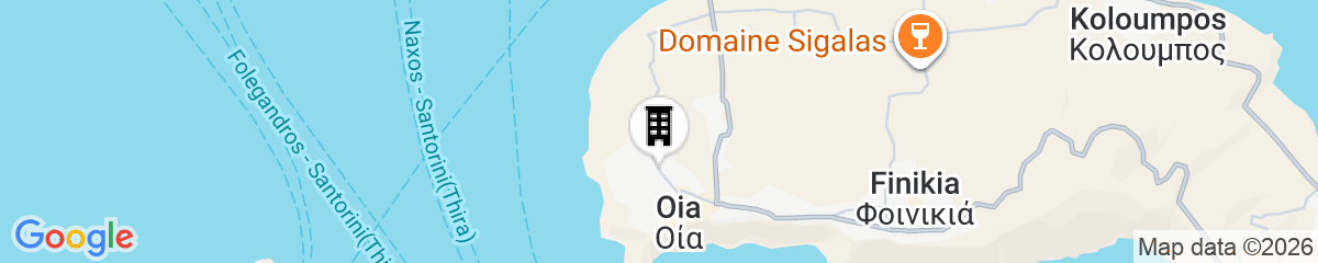 Map for Santo Pure Oia Suites & Villas