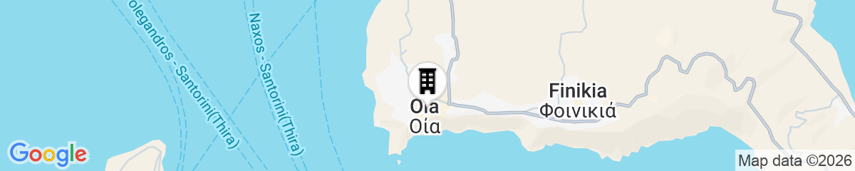 Map for Mystique, a Luxury Collection Hotel, Santorini