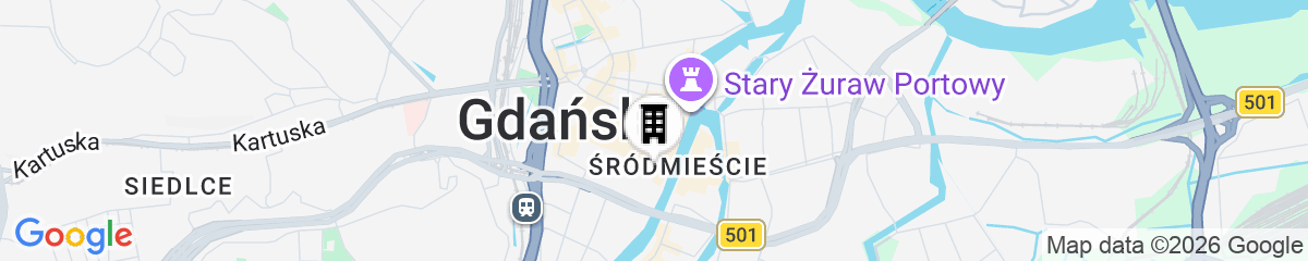 Map for Radisson Blu Hotel, Gdansk