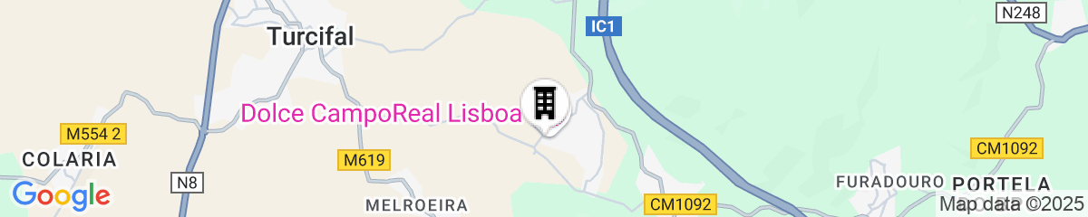 Map for Dolce by Wyndham CampoReal Lisboa