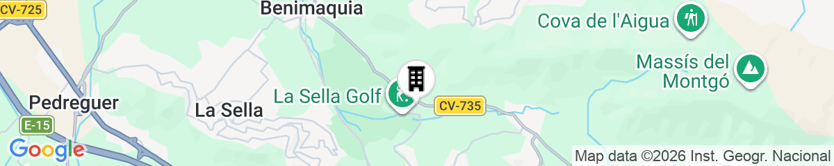 Map for Denia Marriott La Sella Golf Resort & Spa