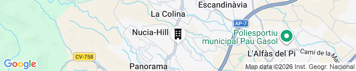 Map for Barceló La Nucia Palms – Adults Recommended