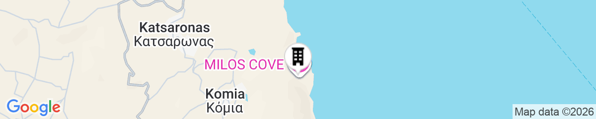 Map for Milos Cove