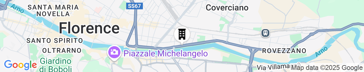 Map for Hotel Ville sull'Arno