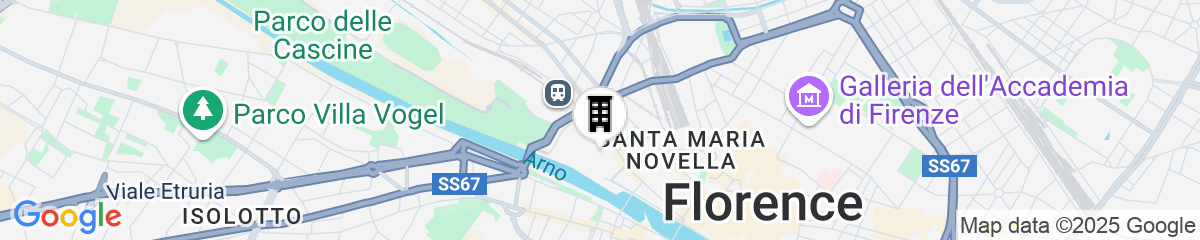 Map for Anglo American Hotel Florence, Curio Collection by Hilton