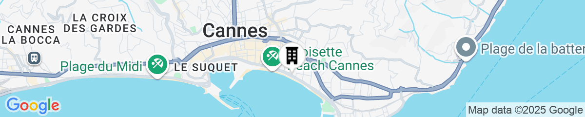 Map for Carlton Cannes, a Regent Hotel