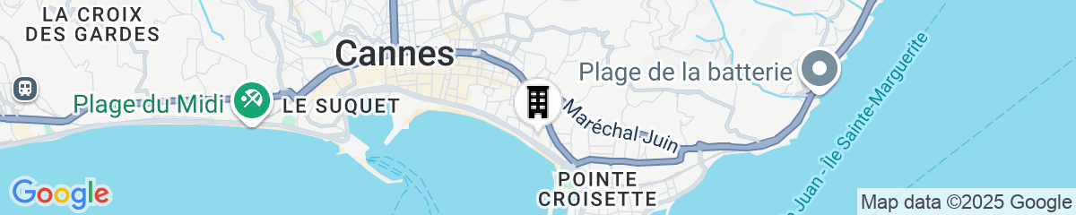 Map for Hôtel Martinez, in The Unbound Collection by Hyatt