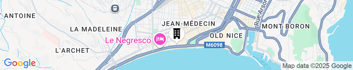 Map for Hyatt Regency Nice Palais de la Méditerranée