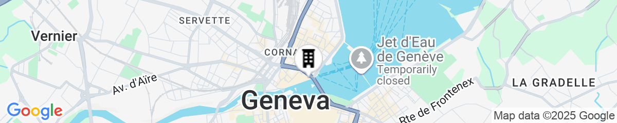 Map for Four Seasons Hotel des Bergues Geneva