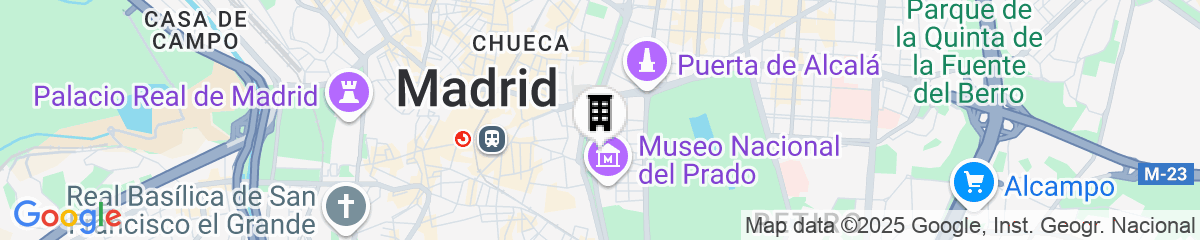 Map for Mandarin Oriental Ritz, Madrid