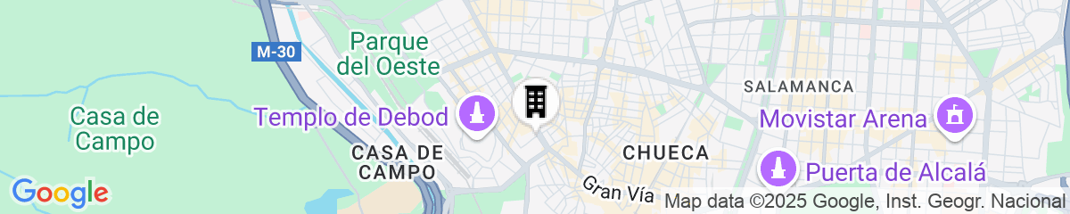 Map for Barceló Torre de Madrid