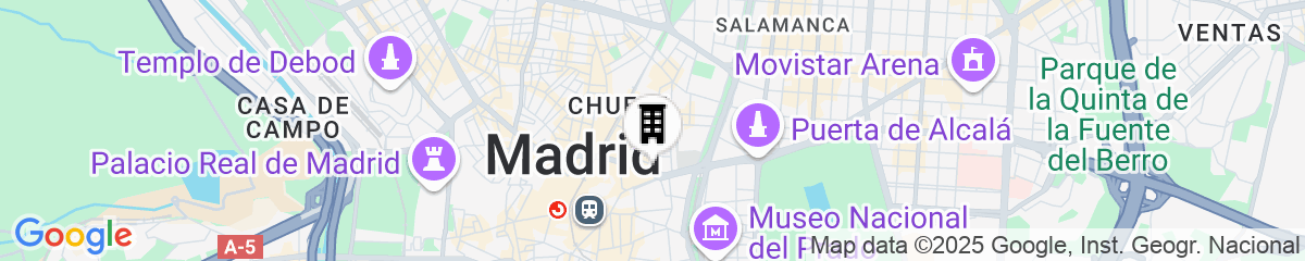 Map for The Principal Madrid, Small Luxury Hotels