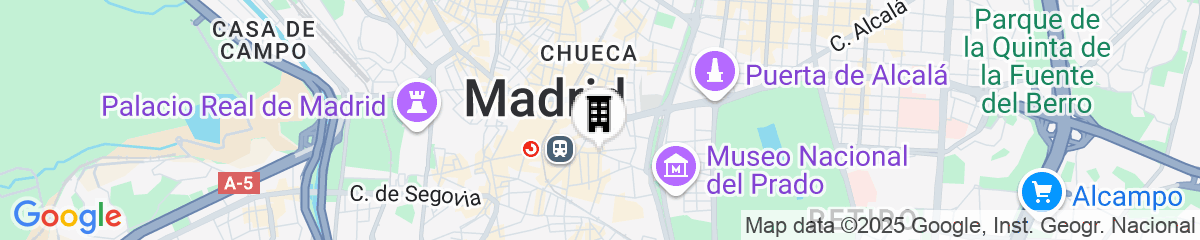 Map for Hotel Urban, a Small Luxury Hotel of the World 