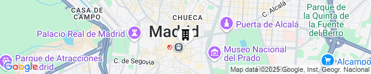 Map for JW Marriott Hotel Madrid